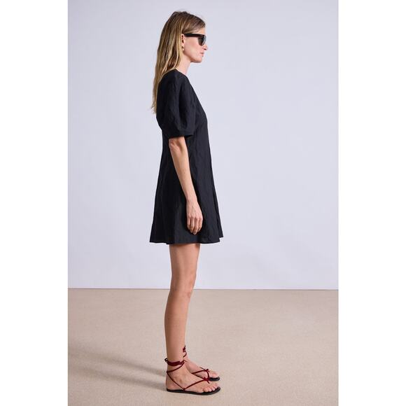 Apiece Apart Bettina Mini Dress in Black 00 - Picture 3 of 5